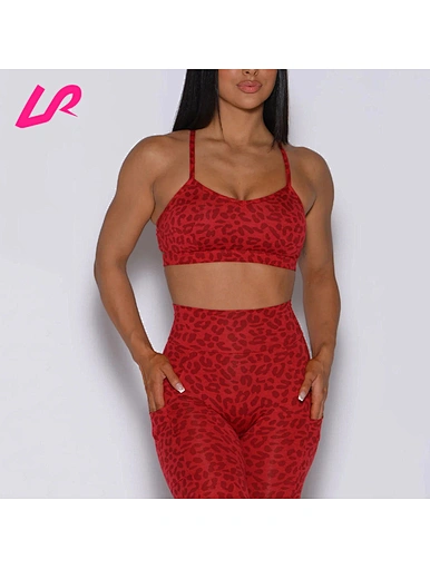 leopard sports bra
